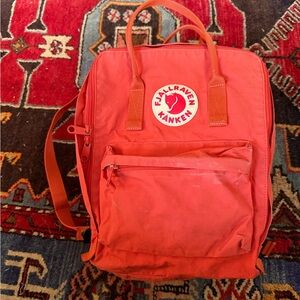 Fjallraven Kanken Backpack in Red